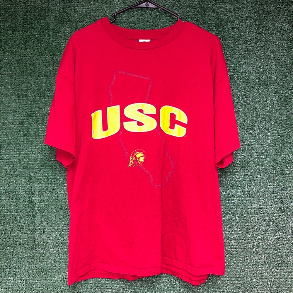 USC Trojans Vintage Y2K Red Shirt XL Delta tag LA Los Angeles NCAA